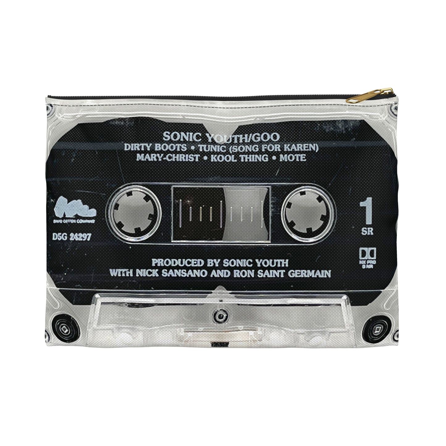 Sonic Youth Cassette Tape Zipper Pouch