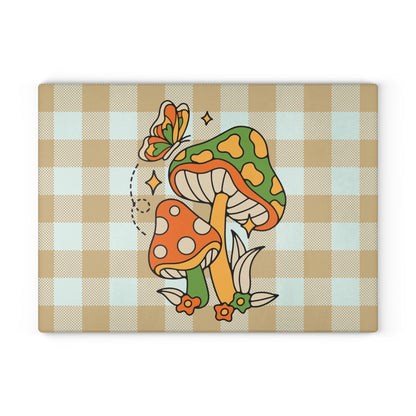 Retro Mushrooms Cutting Board