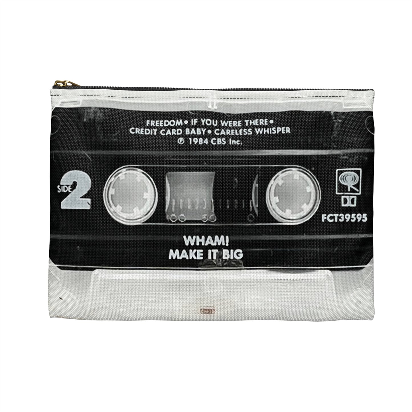 WHAM! Make it Big Zipper Pouch - George Michael Cassette Tape Zipper Pouch - Careless Whisper Wake Me Up Before You Go Go