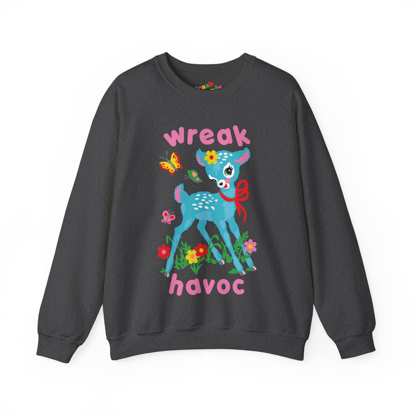 Wreak Havoc Retro Deer Sweatshirt