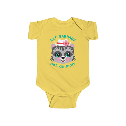 Eat Garbage Not Animals Baby Bodysuit