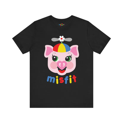 Misfit Piggy Cute Retro T-shirt