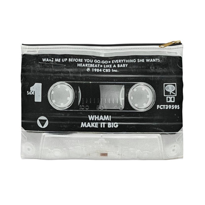 WHAM! Make it Big Zipper Pouch - George Michael Cassette Tape Zipper Pouch - Careless Whisper Wake Me Up Before You Go Go