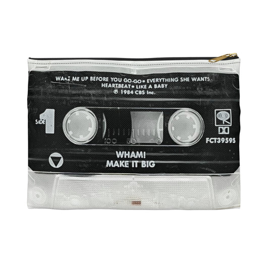 WHAM! Make it Big Zipper Pouch - George Michael Cassette Tape Zipper Pouch - Careless Whisper Wake Me Up Before You Go Go