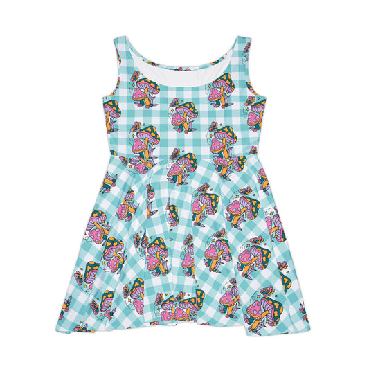 Happy Mushrooms Skater Dress