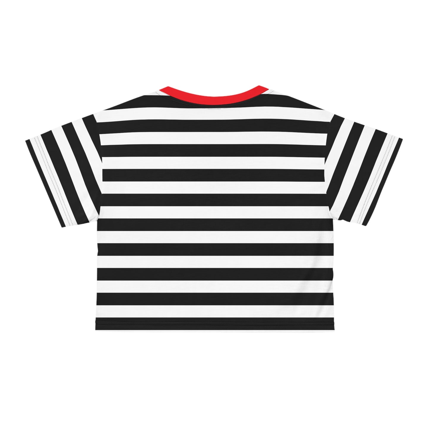 Mayhem and Mischief Cropped Striped Tee