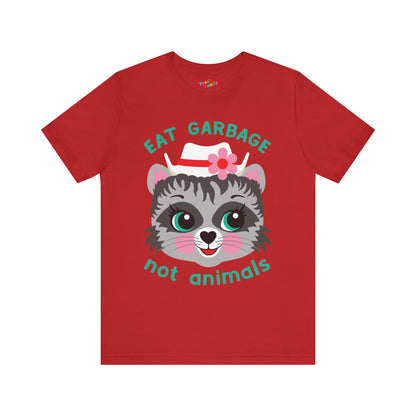 Eat Garbage Not Animals Cute Raccoon T-Shirt