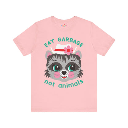 Eat Garbage Not Animals Cute Raccoon T-Shirt