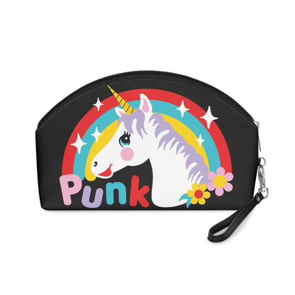 Cute Punk Unicorn Clutch Wristlet Zipper Bag