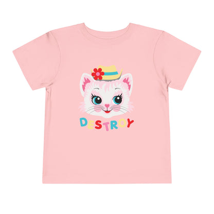 Cute Kitty Destroy Toddler T-Shirt