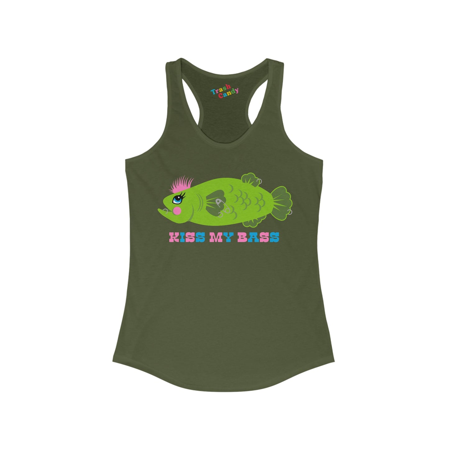 Kiss My Bass Women's Racerback Tank
