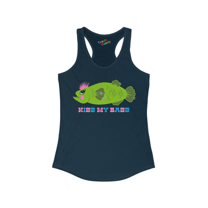 Kiss My Bass Women's Racerback Tank