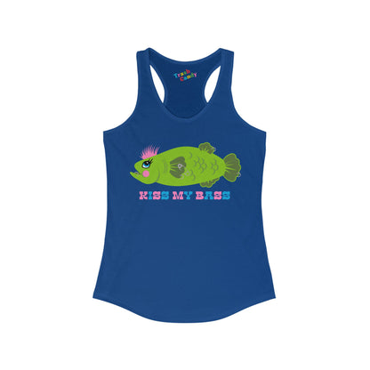 Kiss My Bass Women's Racerback Tank