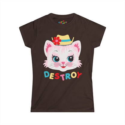 Cute Kitty Destroy Women's T-shirt