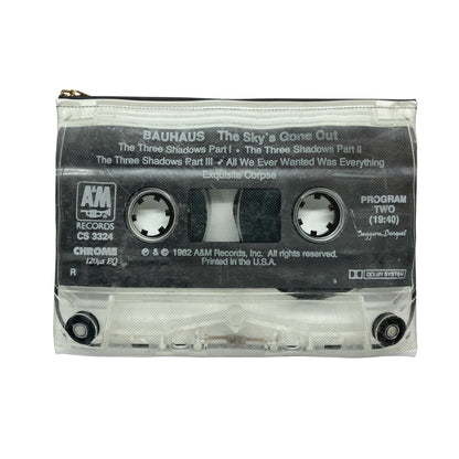Bauhaus Zipper Pouch - Bauhaus The Sky's Gone Out Cassette Tape Zipper Pouch - Bauhaus Cassette Pouch