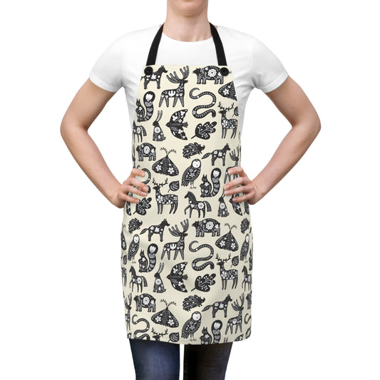 Folk Animals Apron