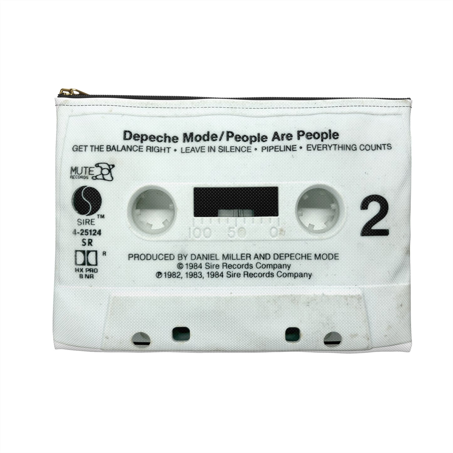 Depeche Mode Zipper Pouch - Depeche Mode People are People Cassette Tape Zipper Pouch