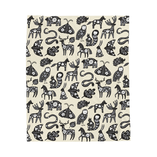 Folk Animals Blanket