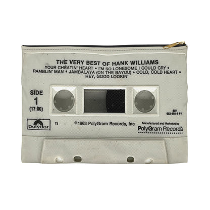 Hank Williams Cassette Tape Zipper Pouch