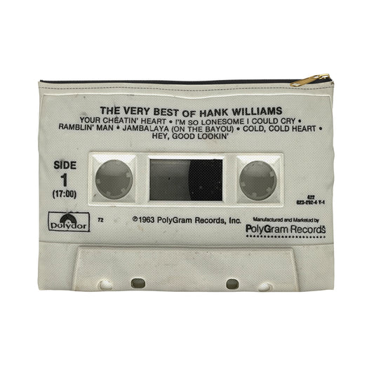 Hank Williams Cassette Tape Zipper Pouch