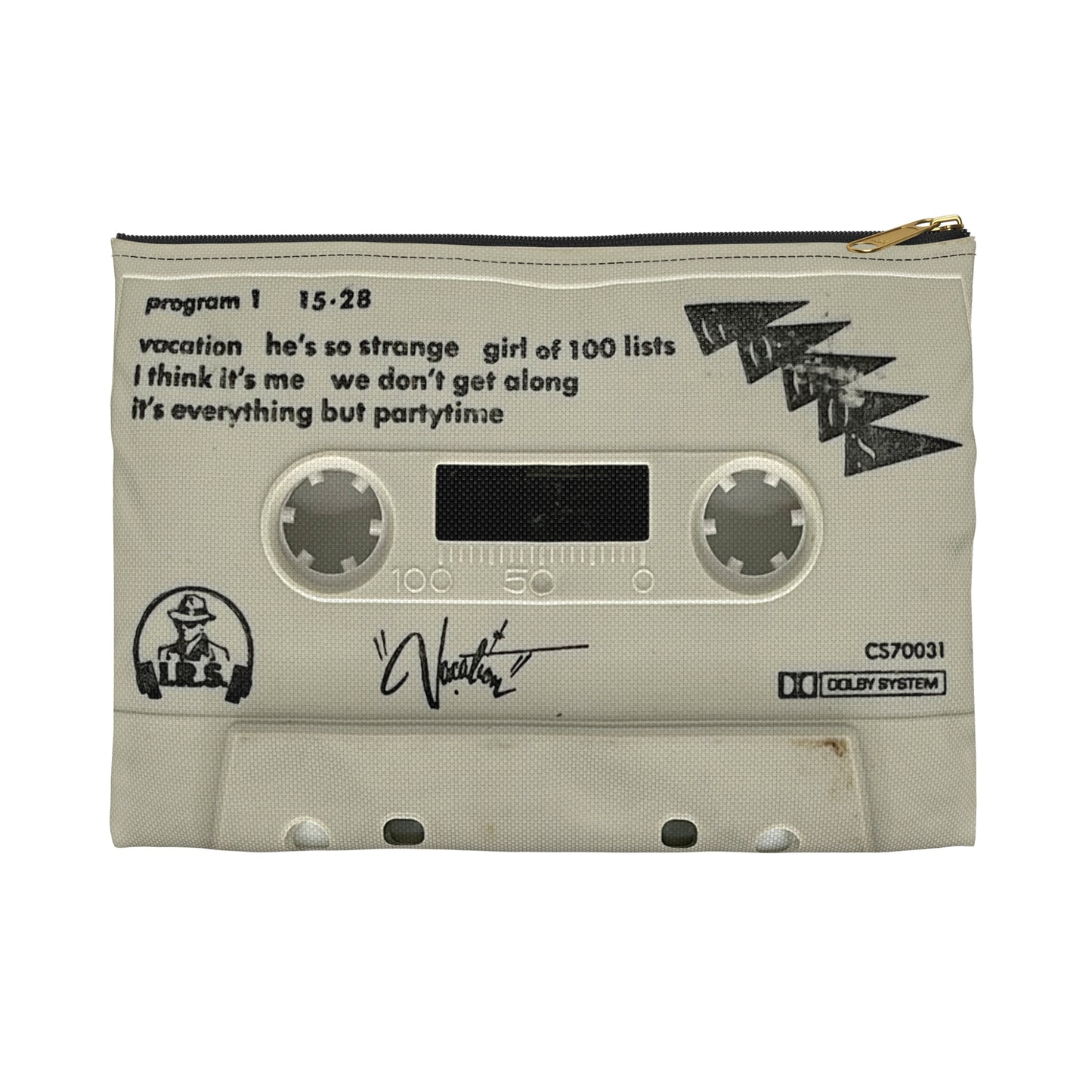 The Go-Go's Cassette Tape Zipper Pouch