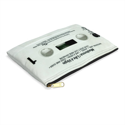Madonna Zipper Pouch - Madonna Like a Virgin Cassette Tape Zipper Pouch - Madonna Cassette Pouch
