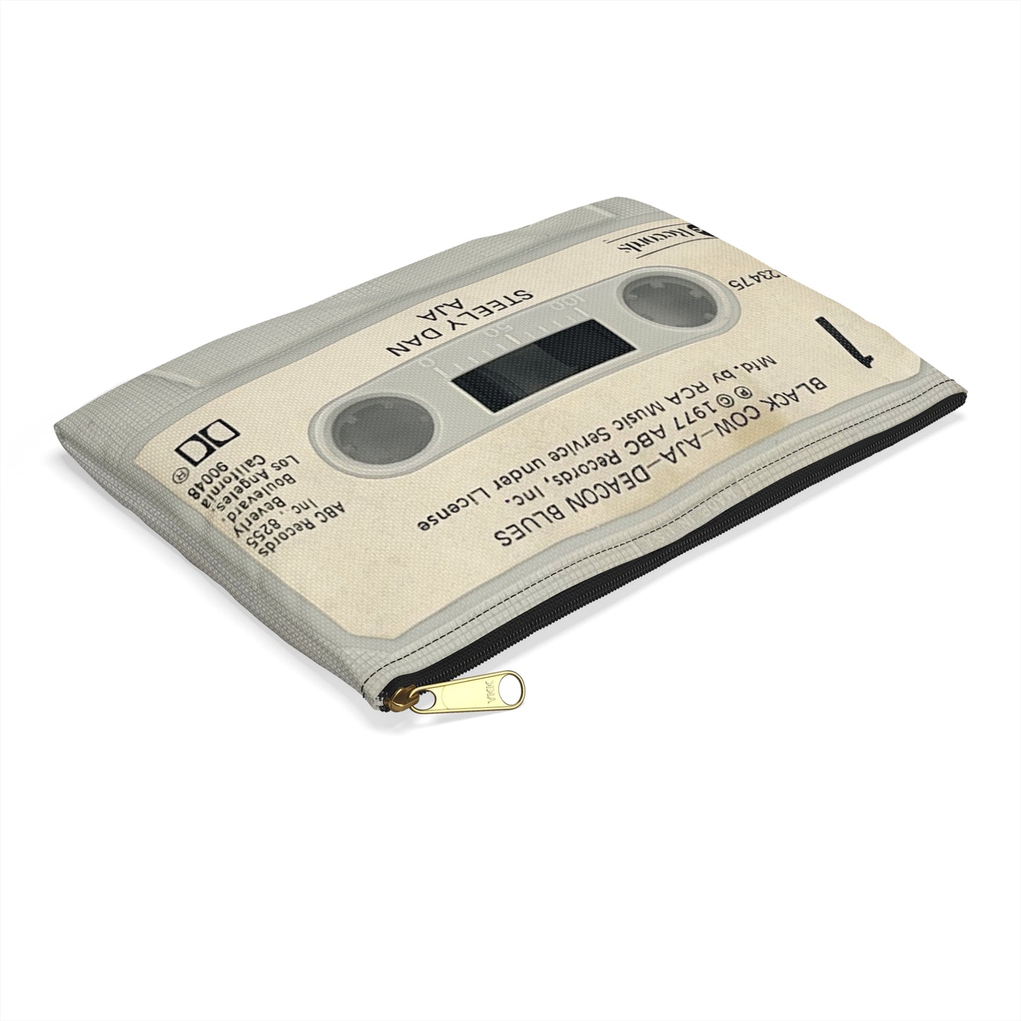 Steely Dan Aja Cassette Tape Zipper Pouch - Peg Black Cow Deacon Blues Josie Steely Dan Pencil Bag