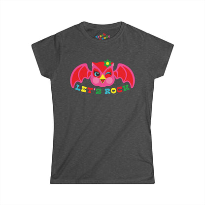Cute Owl Let's Rock Women's T-shirt