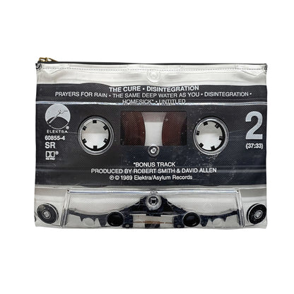 The Cure Disintegration Cassette Zipper Pouch - The Cure Accessory Bag - Robert Smith Tote Bag