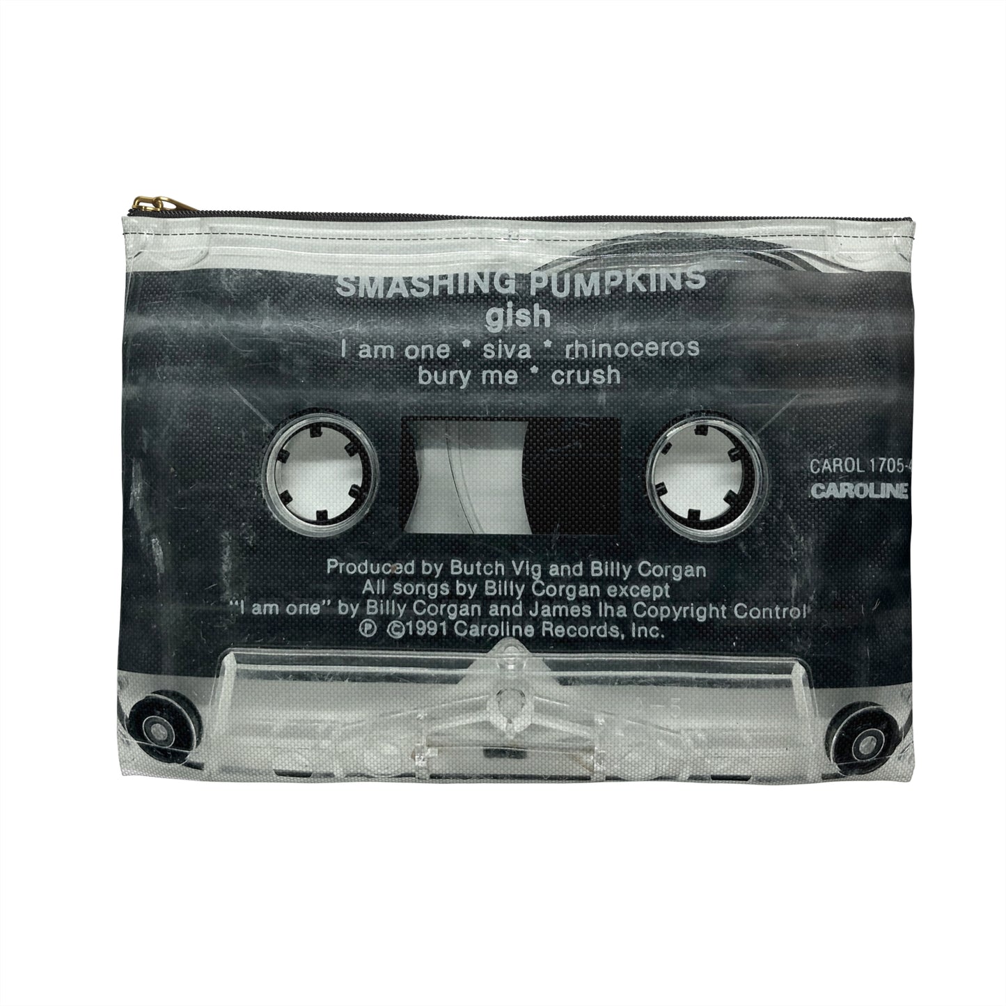 Smashing Pumpkins Zipper Pouch - Gish Cassette Tape Zipper Pouch - Siamese Dream Mellon Collie and the Infinite Sadness