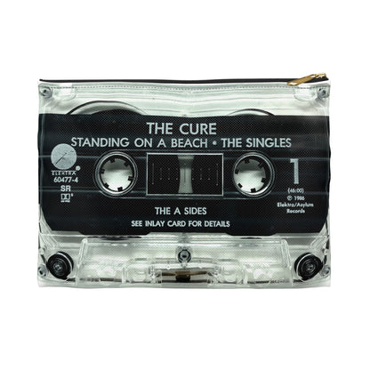 The Cure Zipper Pouch - The Cure Standing on a Beach Cassette Tape Zipper Pouch - The Cure Cassette Tape - Robert Smith