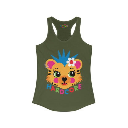 Hardcore Punk Tiger Women's Racerback Tank