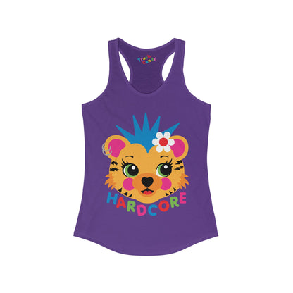 Hardcore Punk Tiger Women's Racerback Tank
