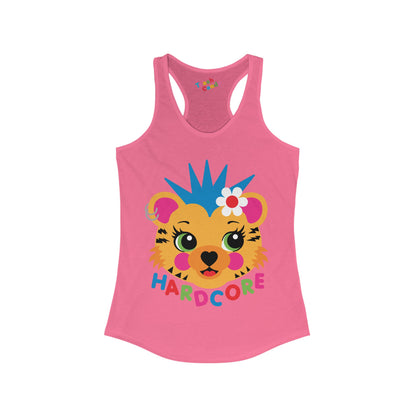 Hardcore Punk Tiger Women's Racerback Tank