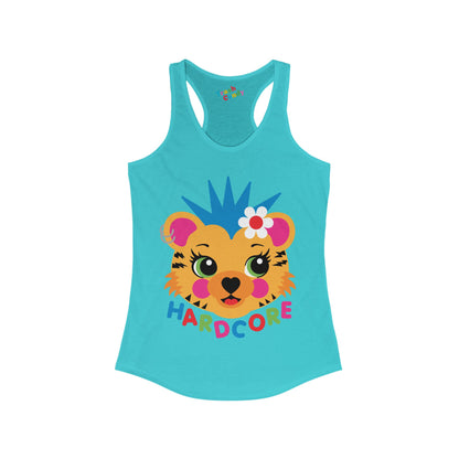 Hardcore Punk Tiger Women's Racerback Tank
