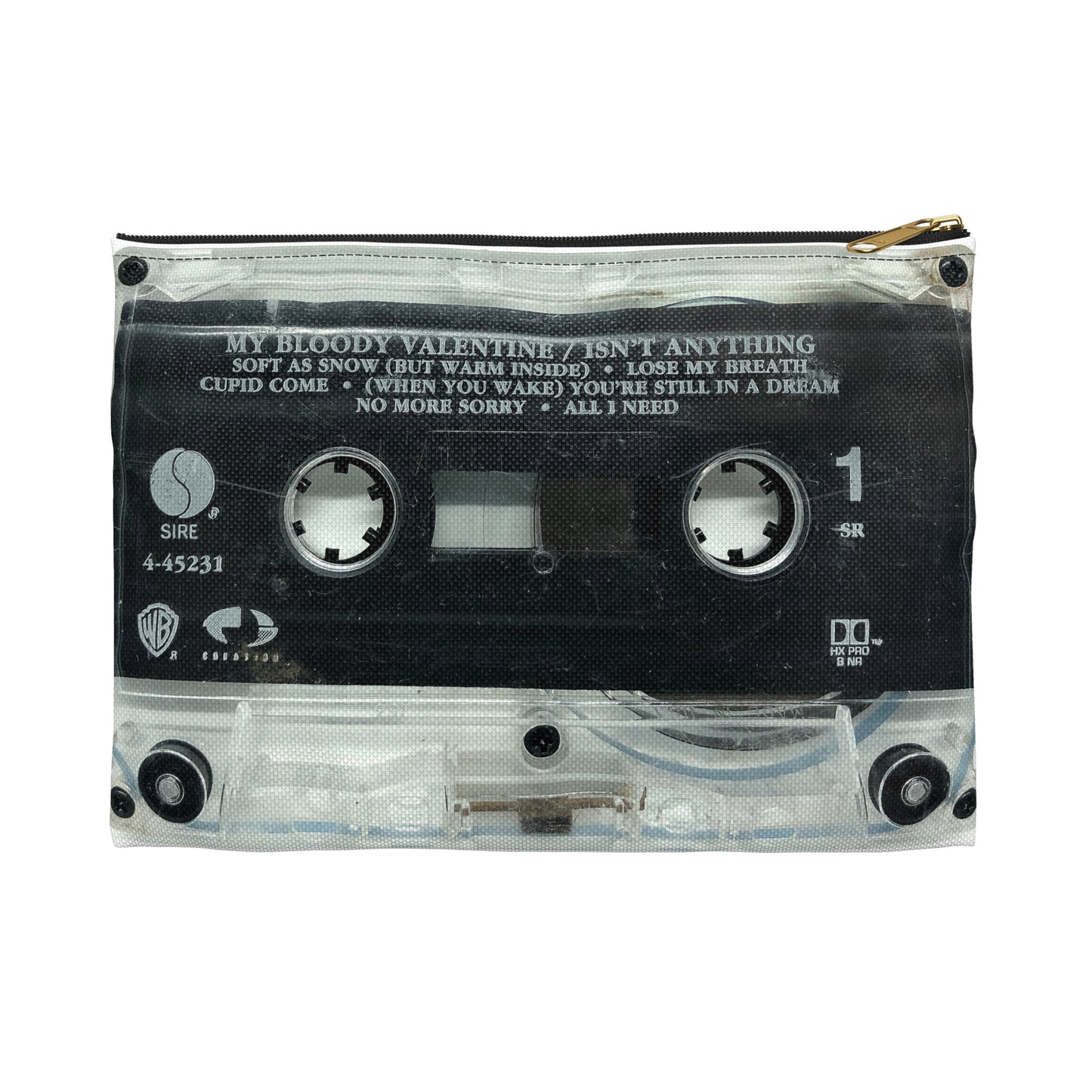 My Bloody Valentine Zipper Pouch - My Bloody Valentine Isn't Anything Cassette Tape Zipper Pouch - MBV Cassette Tape Pouch