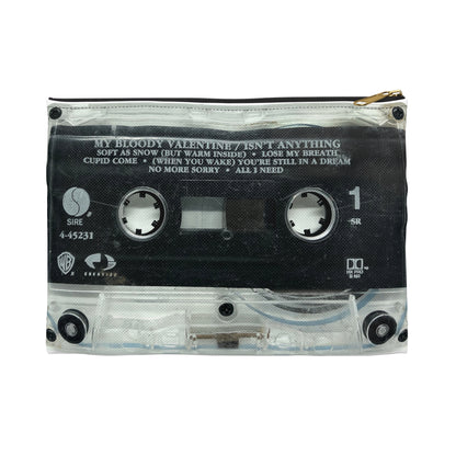 My Bloody Valentine Zipper Pouch - My Bloody Valentine Isn't Anything Cassette Tape Zipper Pouch - MBV Cassette Tape Pouch