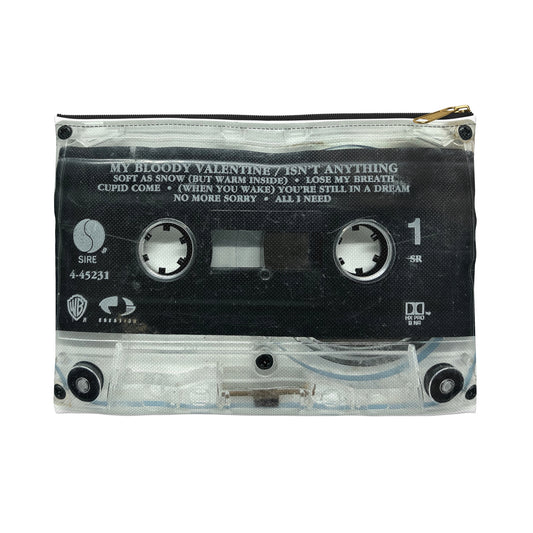 My Bloody Valentine Zipper Pouch - My Bloody Valentine Isn't Anything Cassette Tape Zipper Pouch - MBV Cassette Tape Pouch