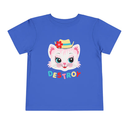 Cute Kitty Destroy Toddler T-Shirt