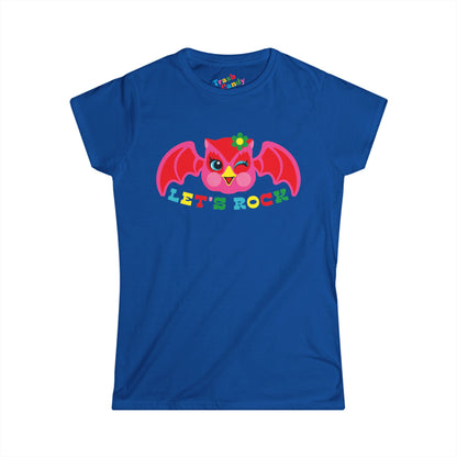 Cute Owl Let's Rock Women's T-shirt