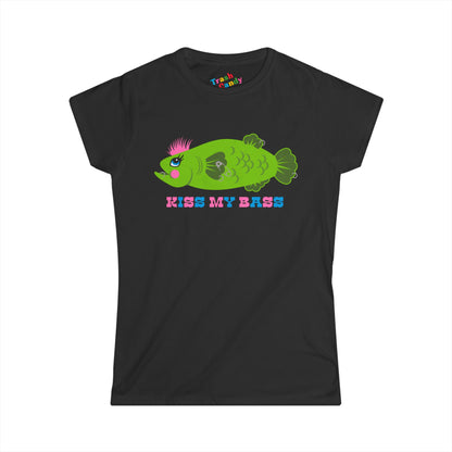 Kiss My Bass Punk Fish Women's T-shirt
