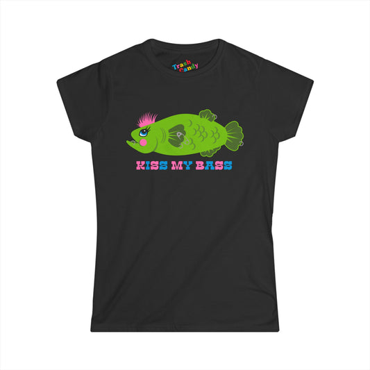 Kiss My Bass Punk Fish Women's T-shirt