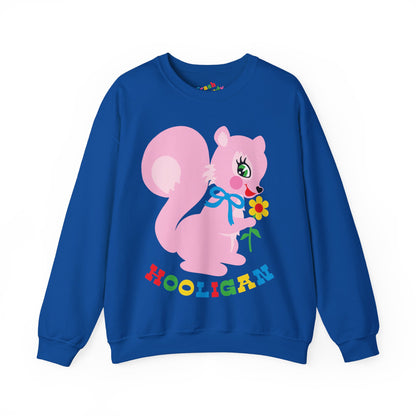 Cute Pink Squirrel Hooligan Sweatshirt