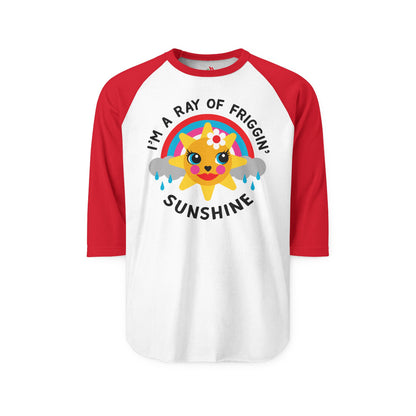 I'm a Ray of Friggin' Sunshine Raglan Baseball Shirt