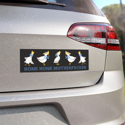 Silly Swearing Goose Bumper Sticker Car Magnet