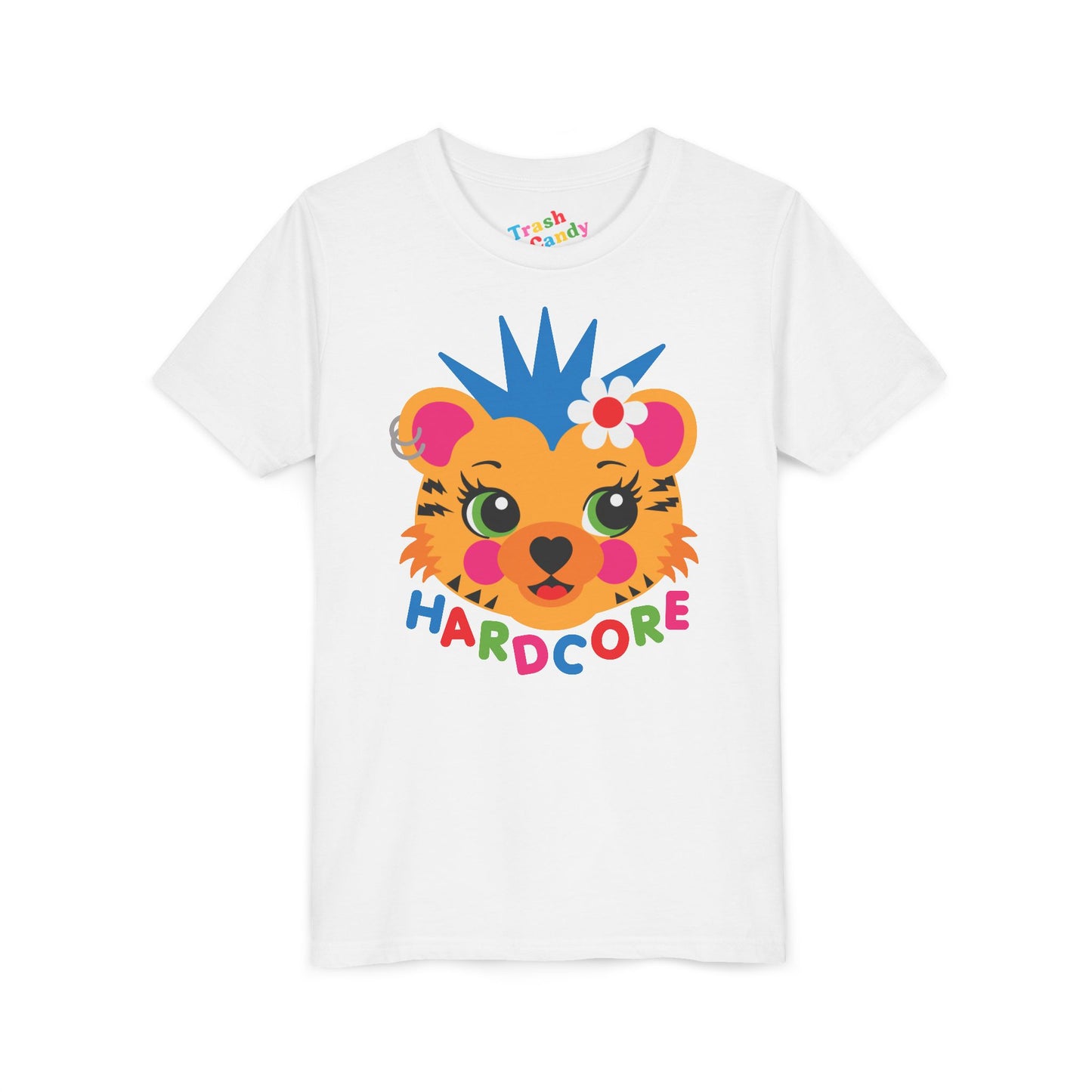 Hardcore Punk Tiger Kids T-Shirt