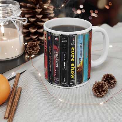 Retro The Cure Cassette Tapes Mug
