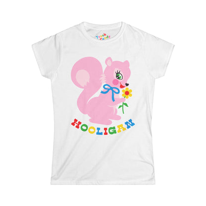 Cute Pink Squirrel Hooligan Women's T-shirt