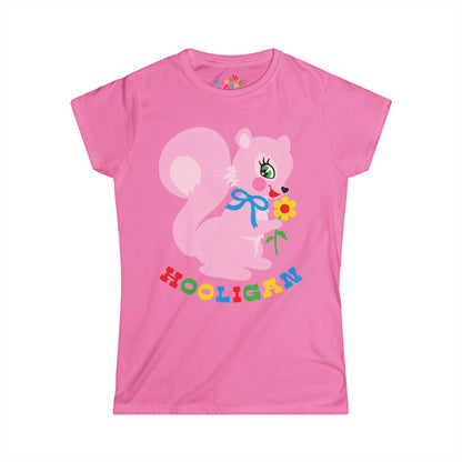 Cute Pink Squirrel Hooligan Women's T-shirt