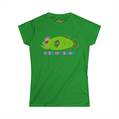 Kiss My Bass Punk Fish Women's T-shirt